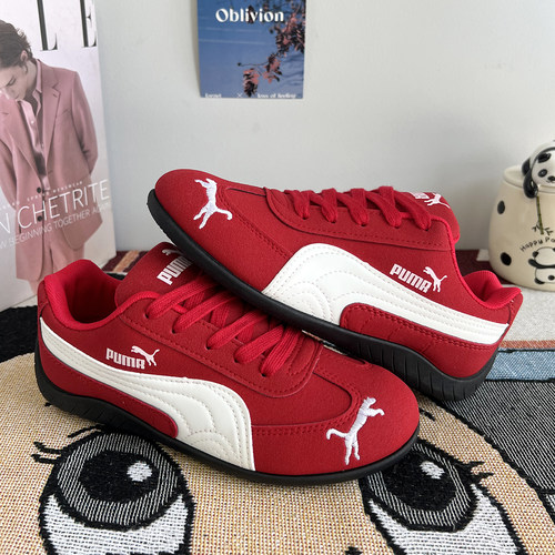 红色鞋子女款好看德训鞋女鞋学生 春季新款休闲鞋百搭板鞋男情侣