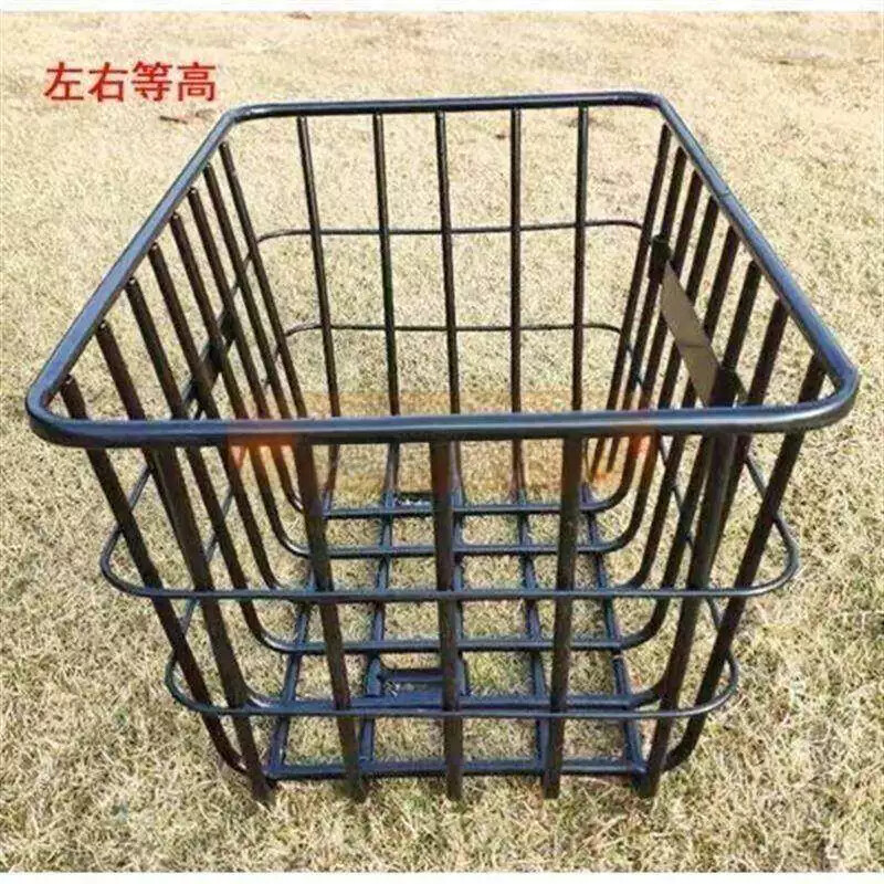 载重王车筐前置大号加粗电动车筐加厚无盖结实电动车拉货筐自行车