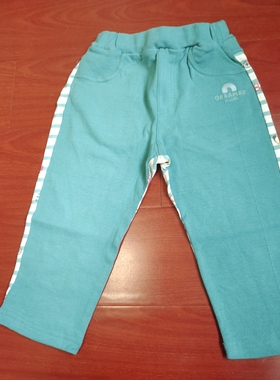 日单slapslip男童夏季纯棉七分裤瑕疵120码