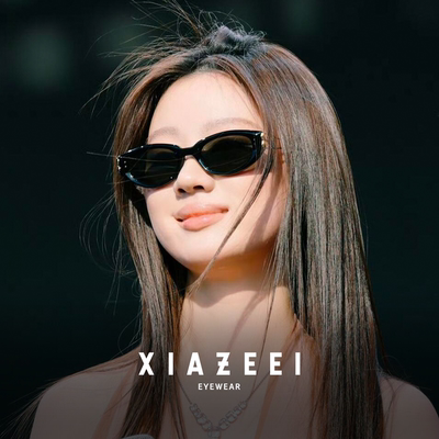 单依纯同款kunst可配带度数墨镜