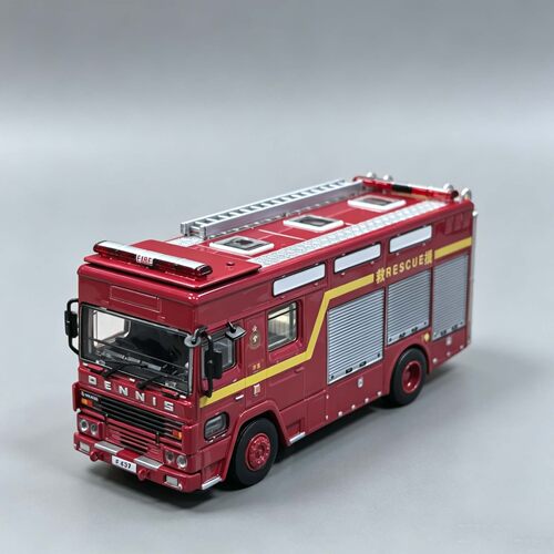 Tiny微影 1/76 丹尼士消防拯救车限定合金仿真成品消防汽车模型