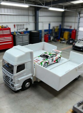 Tarmac TW合金1:64白色房车RWB跑车模型993宽体RWB适用于保时捷