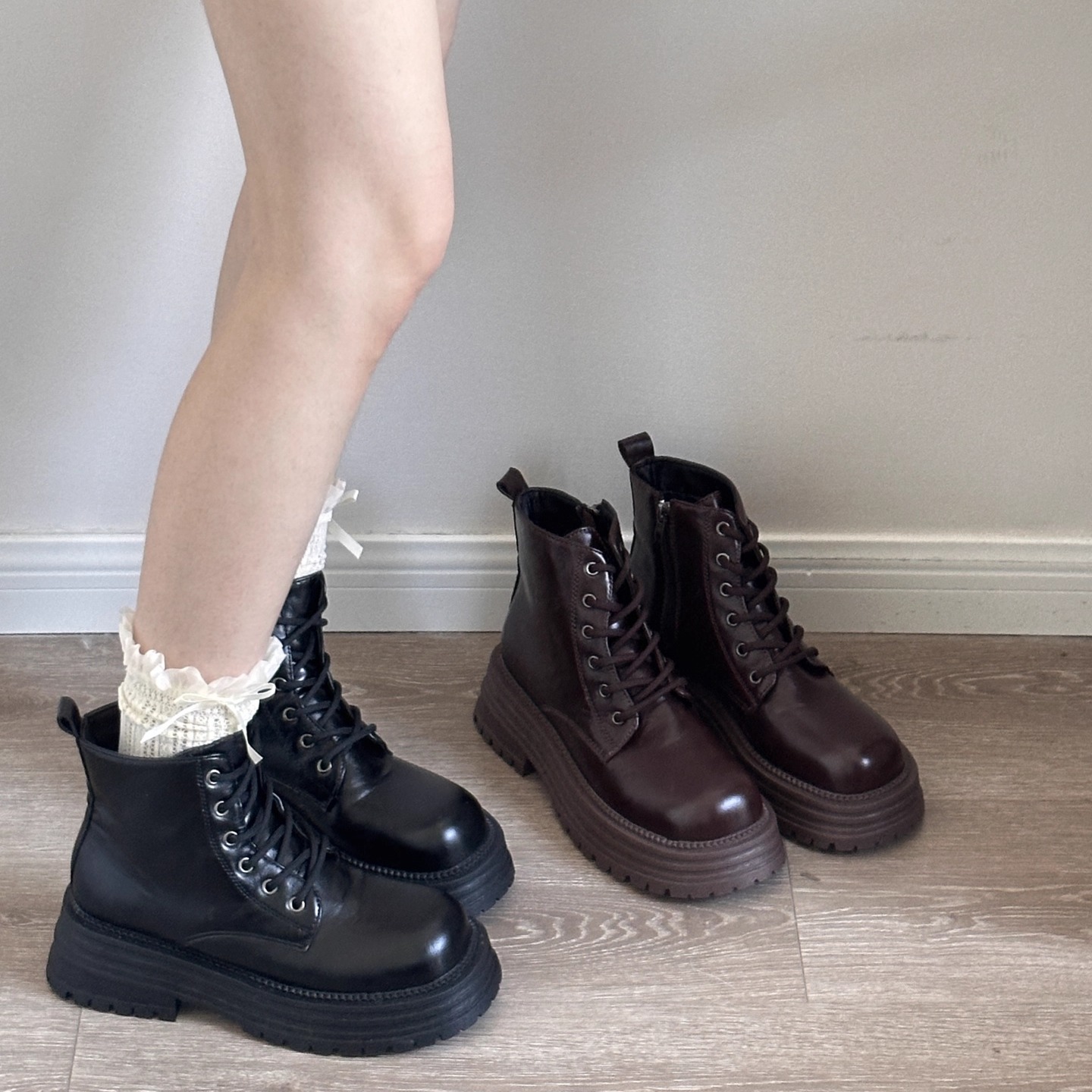 厚底马丁靴女2025春秋新款