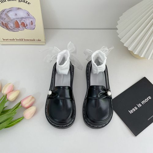 厚底妖怪chic可爱大码大头小皮鞋