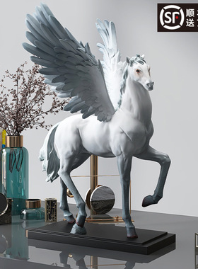 马摆件现代简约客厅电视柜酒柜家居装饰品办公室乔迁新居开业礼品