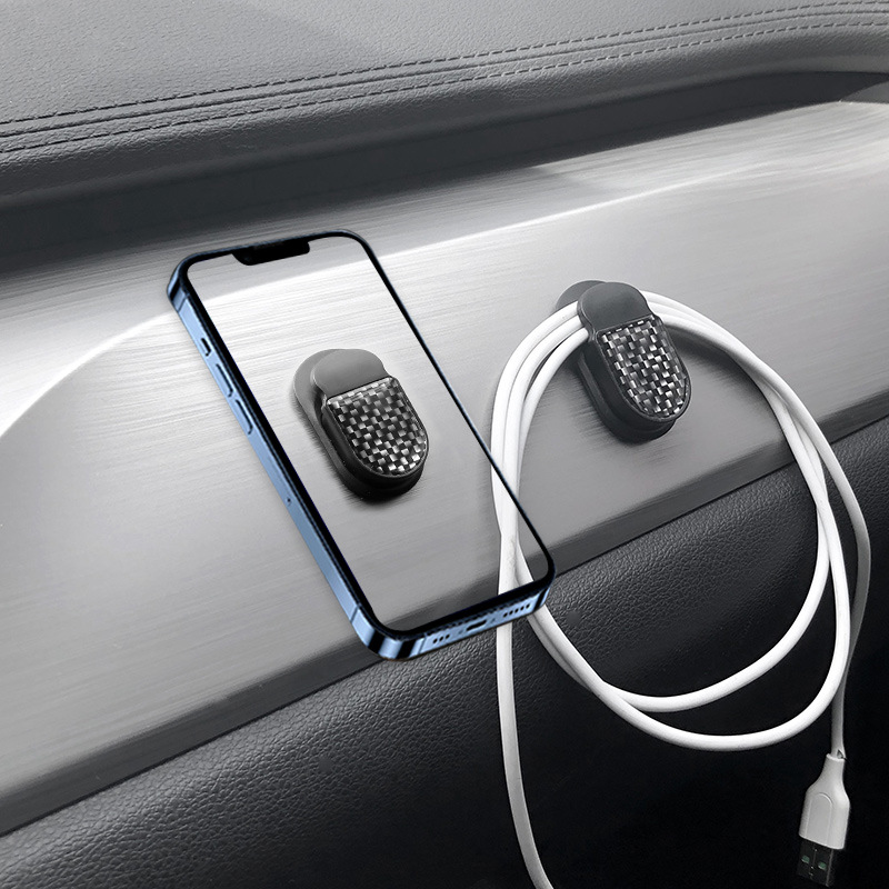 汽车 三合一车载磁性手机支架挂钩集线器磁吸导航支架 迷你小