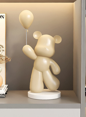 轻奢电镀暴力熊大气客厅电视柜酒柜装饰品摆件网红家居餐边柜摆设