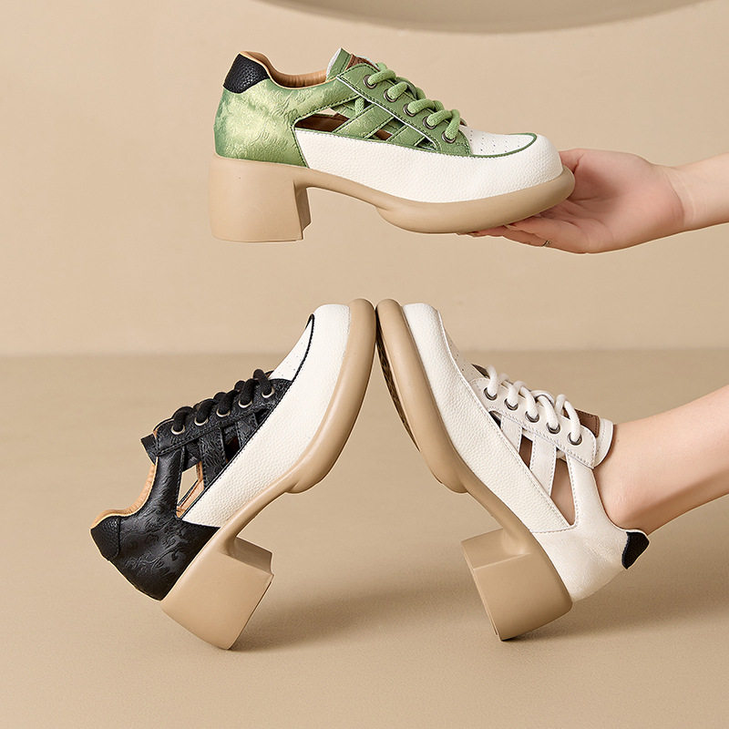 女鞋2024夏新款配裙子透气法式绝美女士高跟凉鞋女外穿高级感女款