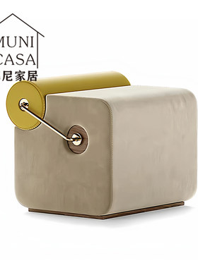 北欧简约现代布艺沙发凳轻奢方凳