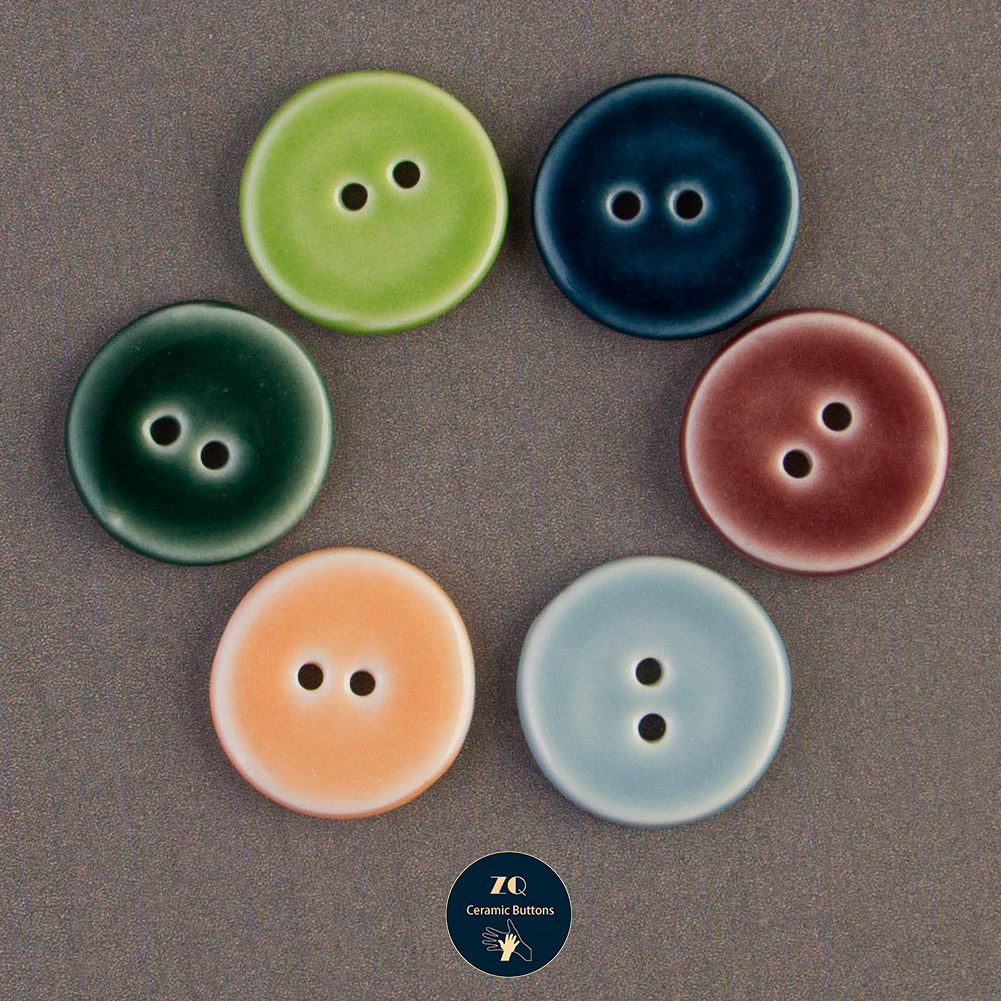 20mm六个陶瓷纽扣毛衣手工陶瓷圆形纽扣子DIY服饰配件彩色景德镇,居家布艺,纽扣,淘宝优惠券,粉丝福利购,淘宝优惠卷