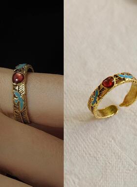 爱心高级感日常百搭食指戒指复古