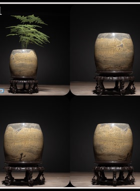 内有多款小创意天然奇石花盆