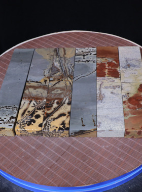 上漆国画石石材家居摆件中式书房