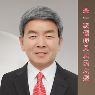 中老年男士假发蓬松自然逼真头套