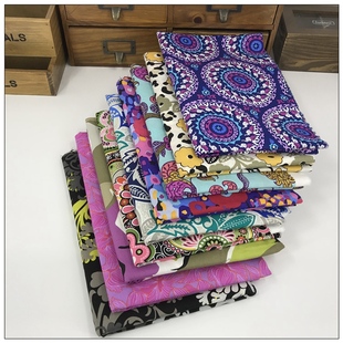 纯棉平纹印花布料床品服装裙惠安女头巾桌布面料特价瑕疵处理