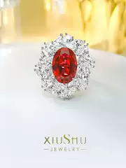 Luxurious Finely Crafted Pigeon Blood Ruby 925 Sterling Silver Flower Ring with Elegant and Versatile Design
