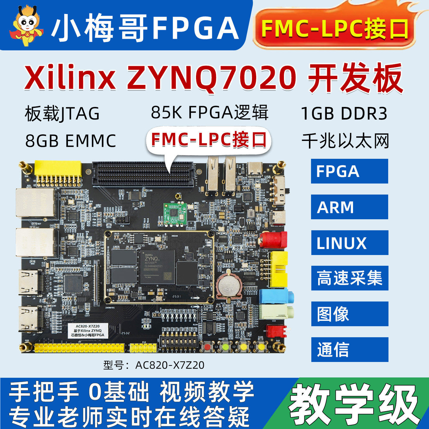 小梅哥ZYNQ开发板7020FMCLinux图片