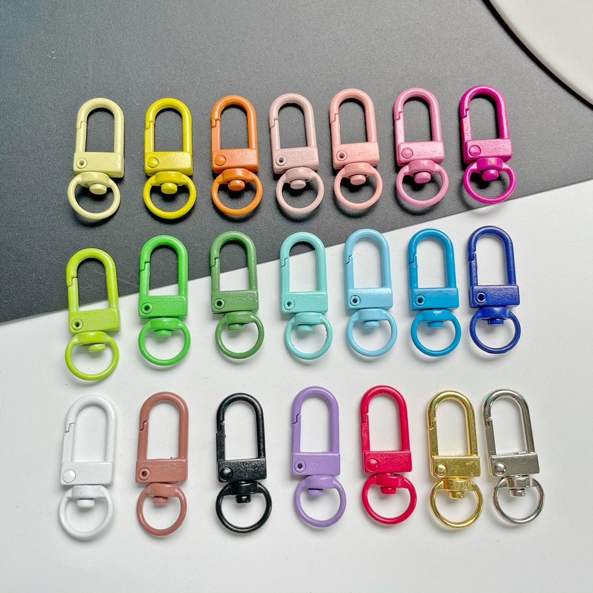 diy手工饰品配件 AirPods保护套钥匙头 彩色烤漆弹簧8字扣 包包链,饰品/流行首饰/时尚饰品新,其他DIY饰品配件,淘宝优惠券,粉丝福利购,淘宝优惠卷