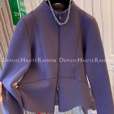 DHR高级感美式双拉链加厚绒T恤