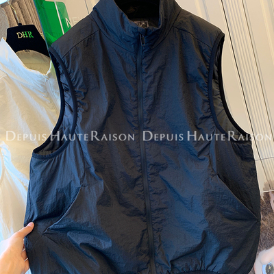 DHR休闲风夹棉马甲背心宽松棉衣