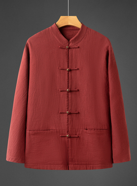 2025中国风秋冬全棉手工盘扣立领唐装中老年夹克外套 1933-P115