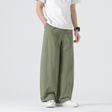 2026春夏新款日系宽松大码直筒休闲裤复古弯刀裤B378-K50-P50，男装休闲裤，电商B378（原B341）