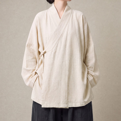 秋冬中国风全棉明制交领右衽系绳汉服男女同款 1955-P85