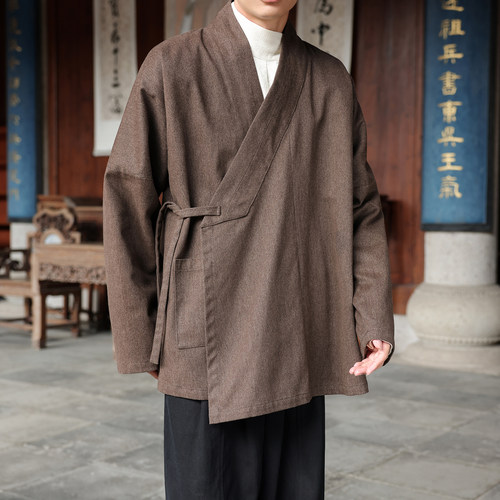 2026秋冬新款中国风重磅纱卡棉料明制交领汉服外套 1957-P115