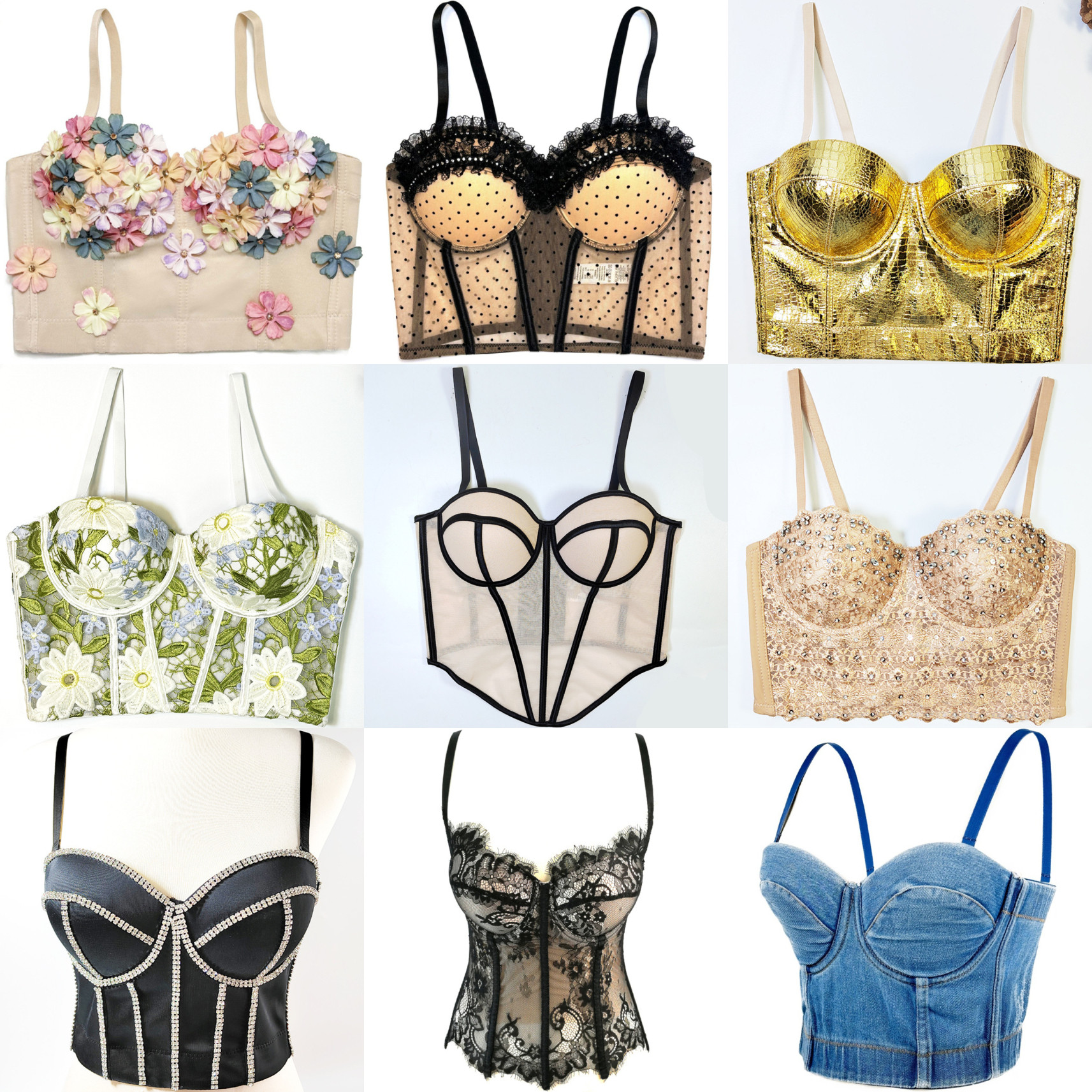 断码清仓特价外穿鱼骨胸衣背心吊带高级感短款上衣抹胸蕾丝辣妹风,女装/女士精品,背心吊带,淘宝优惠券,粉丝福利购,淘宝优惠卷