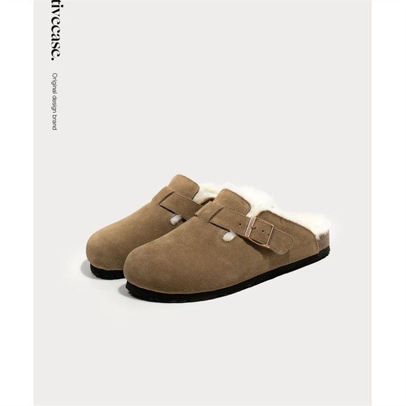 勃肯鞋女2025春秋新款外穿一脚蹬软底包头拖鞋厚底半托博肯鞋女鞋