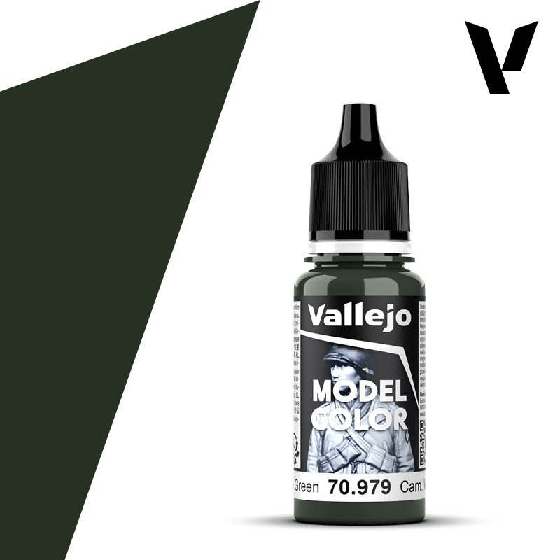 Vallejo西班牙AV70979/089伪装深绿色性环保模型漆手涂基础通用