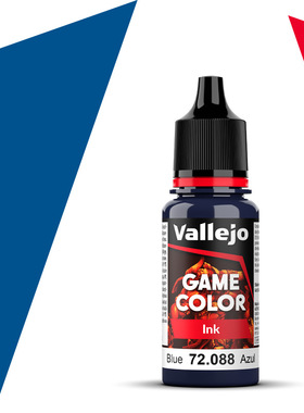 Vallejo西班牙AV72088/115蓝色墨水INK水性模型漆手涂GAME游戏色