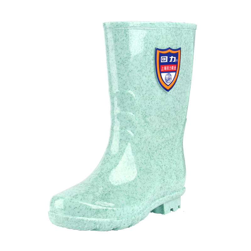 PULL BACK SPRING SUMMER RAIN BOOTS WOMENS SHORT MEDIUM AND HIGH NON-SLIP WATER SHOES FASHION FLEECE KOREAN ADULT RAIN BOOTS GALOSHES GALOSHES