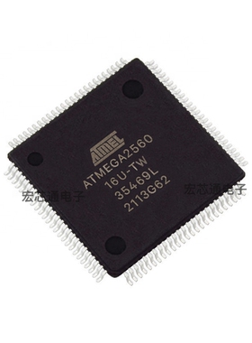 原装正品 ATMEGA2560-16AU TQFP-100 16MHz 256KB 8位微控制器IC