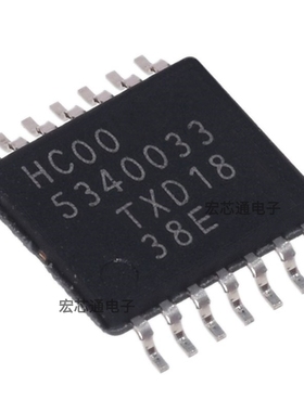 原装正品 74HC00PW  TSSOP-14  2输入与非门逻辑芯片 SN74HC00PWR