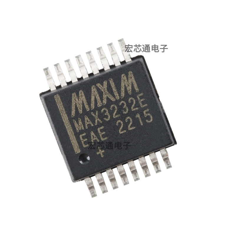 原装正品 MAX3232EEAE+T 贴片SSOP-16  250kbps RS232收发器芯片