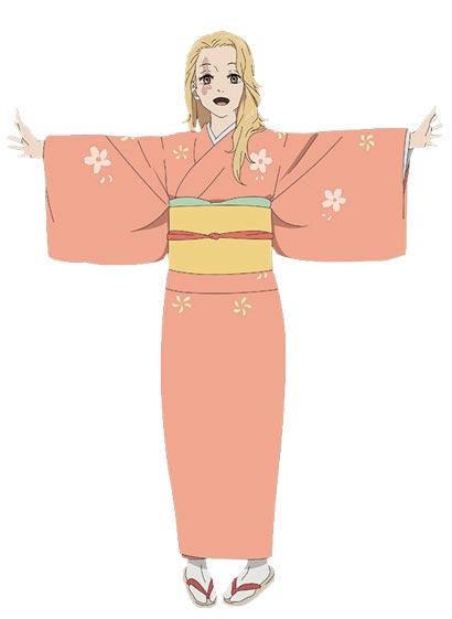 温泉漫漫一地狱妻画眉结橘粉色乐画眉丸和服cos和服浴衣定做