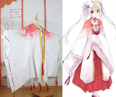 taobao agent Hot spring is long loves Wanhua Chao Fang Nai cos and dress 袴 red and white witch clothing is customized without retreat
