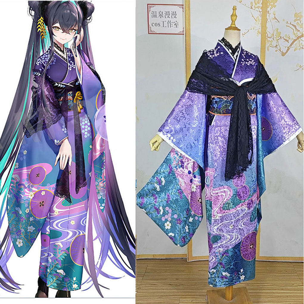 温泉漫漫一Nik胜利小美人鱼女神--和服cos大振袖尾款，定做不能退