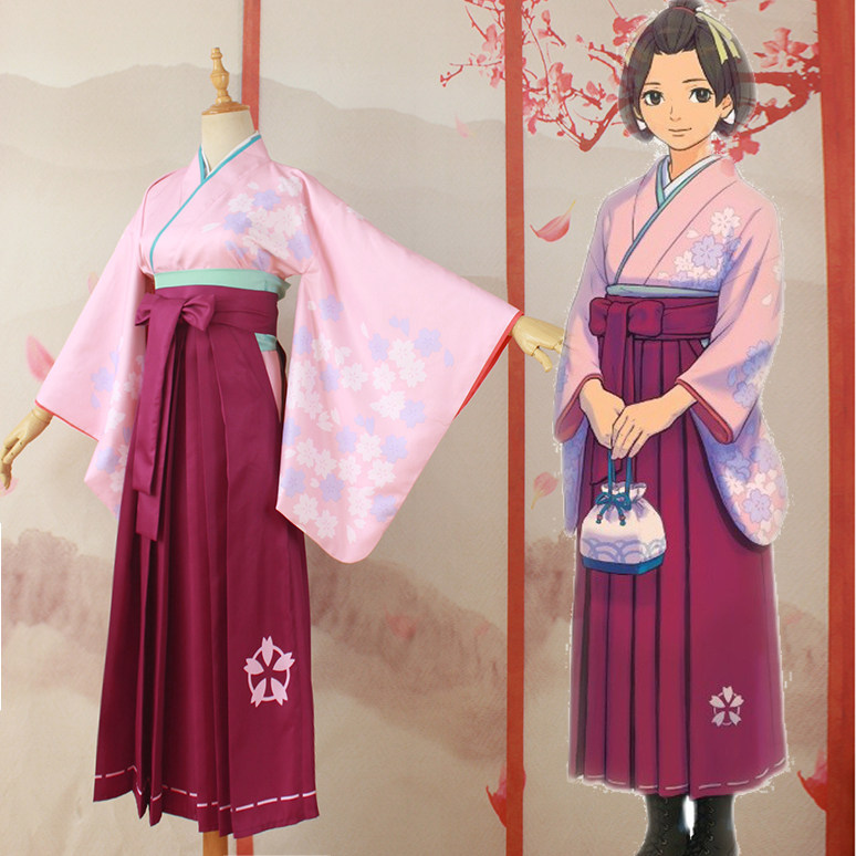 温泉漫漫一御琴羽寿沙都大逆转裁判cos毕业式袴裙和服女装尾款