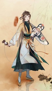 温泉漫漫一魂李清照cos墨汉服墨绿古装女装大氅印花定制不能退