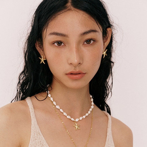 A Ray of Sunlight 海星耳钉海星戒指度假高级百搭