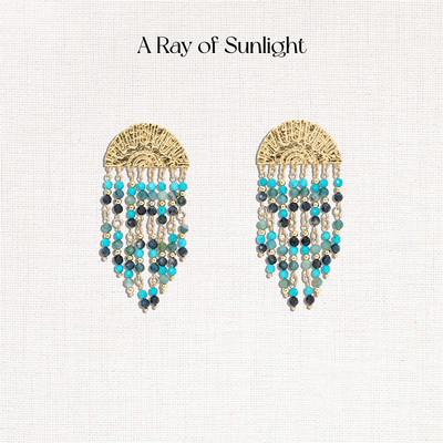A Ray of Sunlight埃及系列沙漠绿洲流苏耳环灵动度假欧美夸张