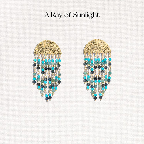 A Ray of Sunlight埃及系列沙漠绿洲流苏耳环灵动度假欧美夸张