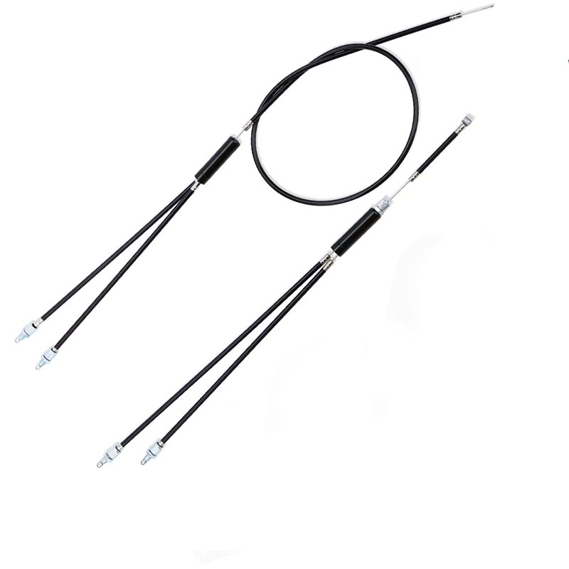 bmx自行车小轮车表演车刹车线V刹碟刹一拖二线单车前刹车后刹车拉