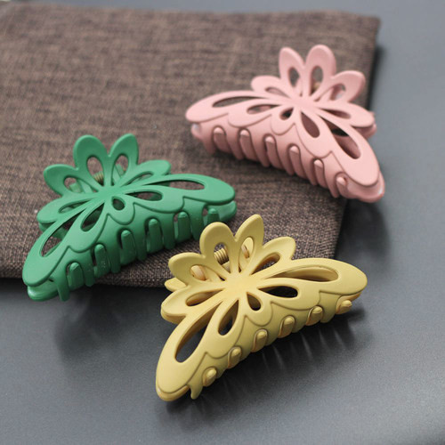 发夹抓夹哑光塑料镂空磨砂