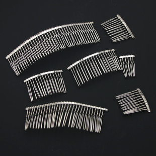 发梳金属多齿不伤发银色铁丝发箍插梳发饰皇冠新娘头饰发梳发饰品