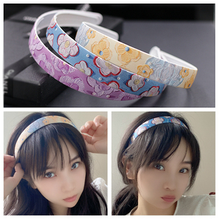 发箍女简约百搭气质压发卡哑光油画笔触肌理宽边防滑头箍成人发饰