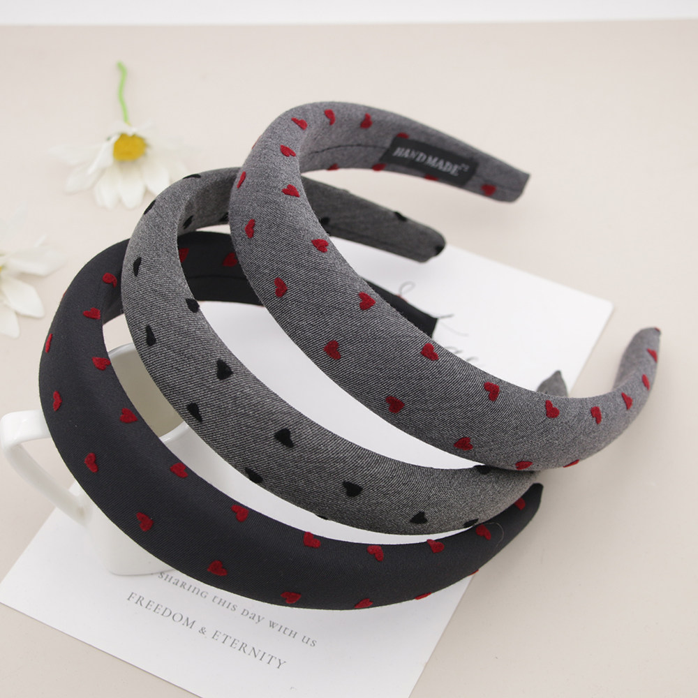 发箍女高颅顶海绵手工黑色全包布头箍爱心加长增高塑料发卡头饰品,饰品/流行首饰/时尚饰品新,发饰,淘宝优惠券,粉丝福利购,淘宝优惠卷