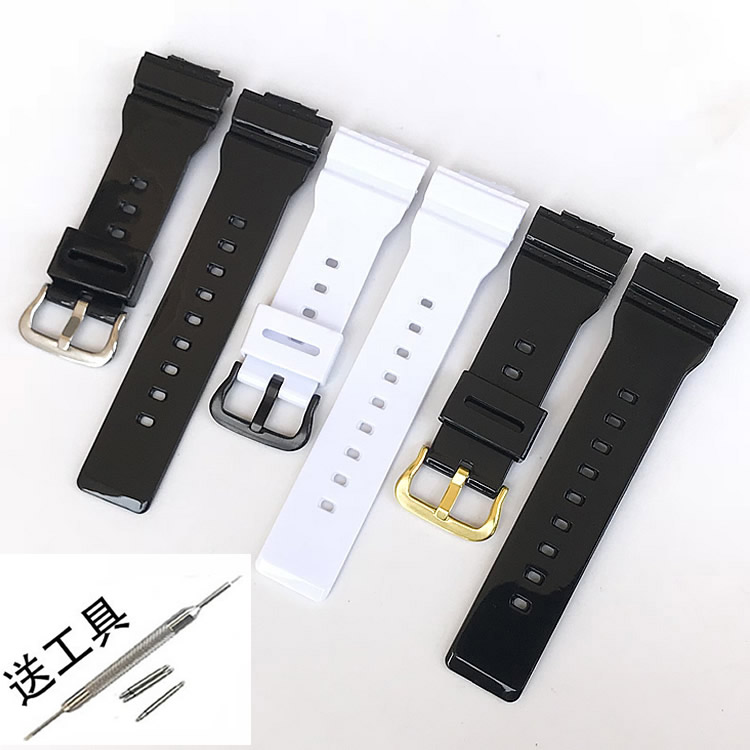 适配卡西欧男女橡胶树脂表带